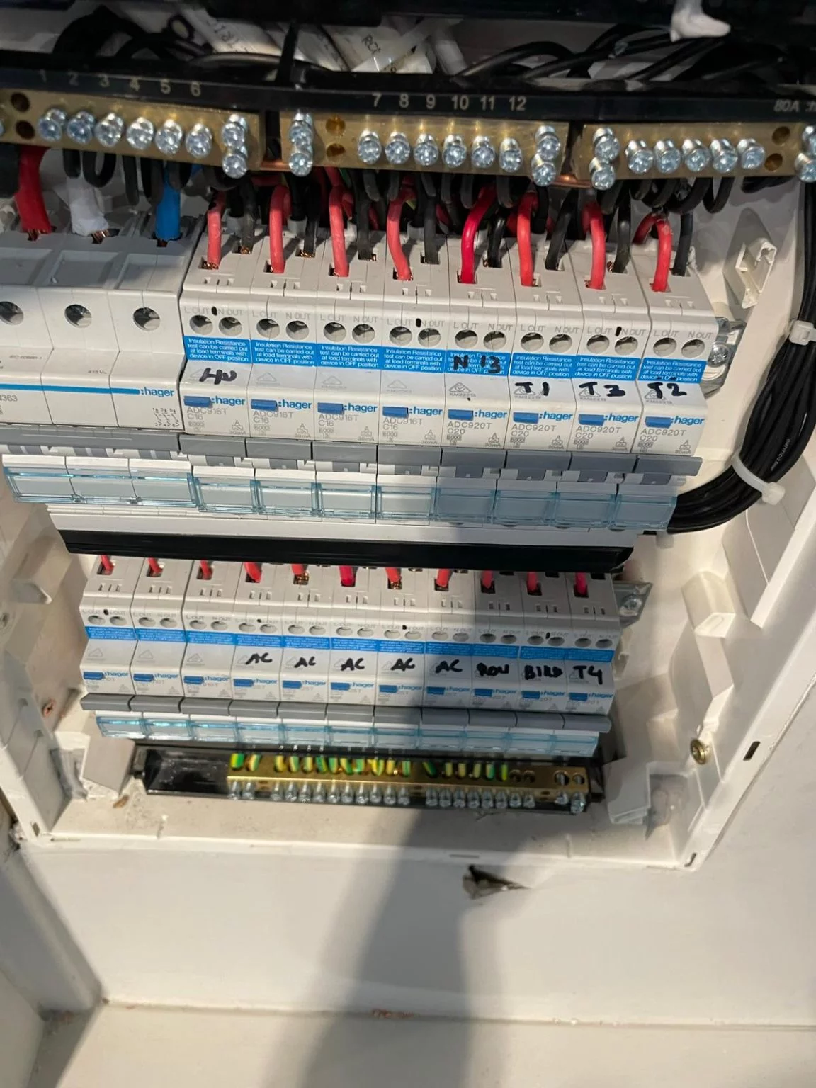 {Electrician for switchboard replacement}