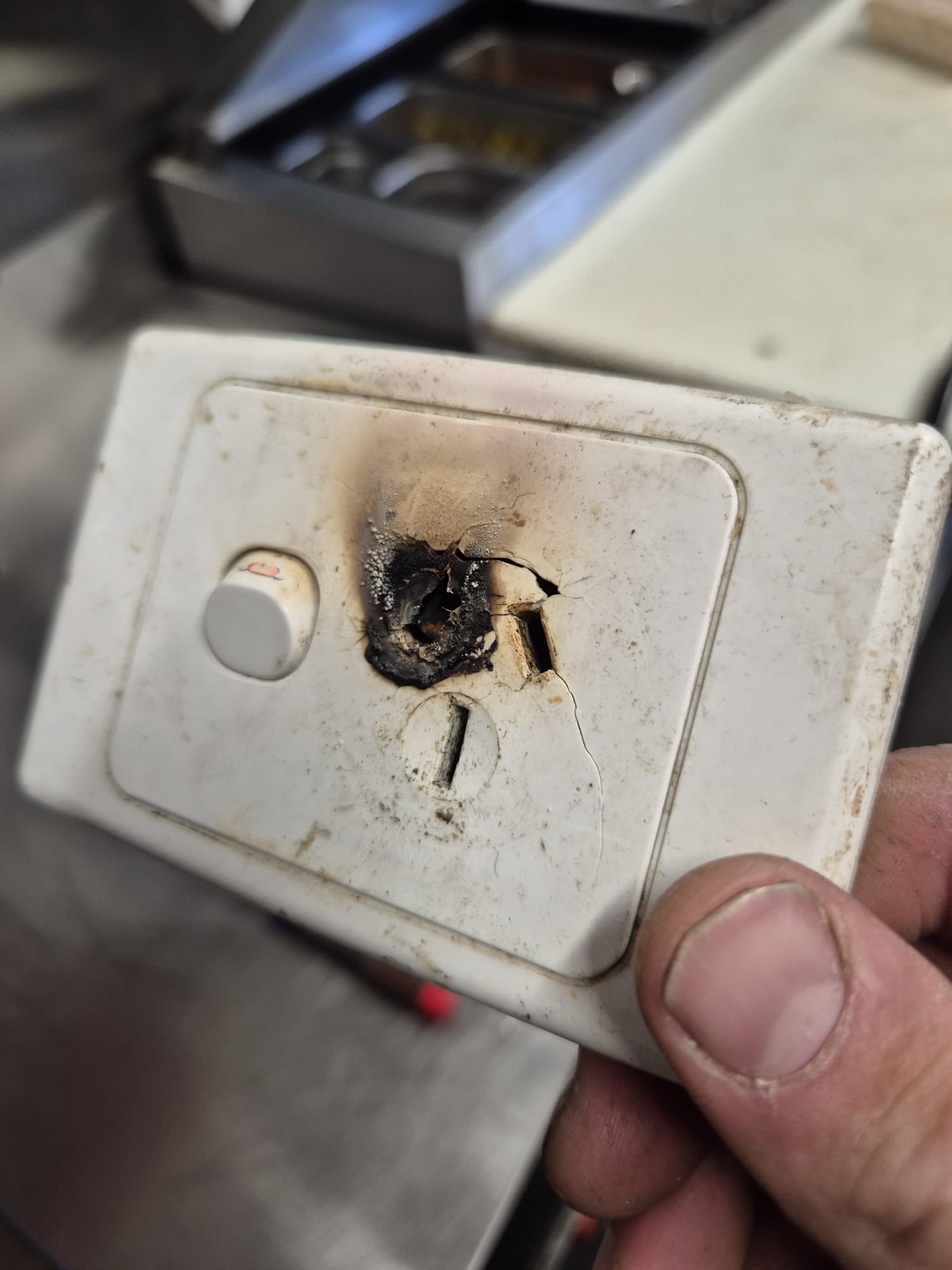 elecical fault in a power point